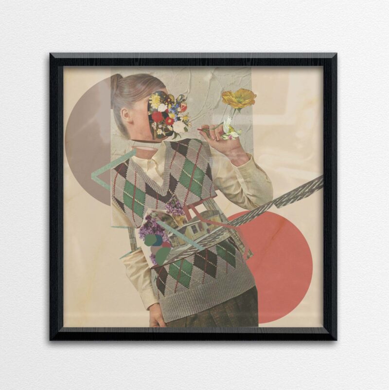 "On The Right Track" - art print -12"x12"