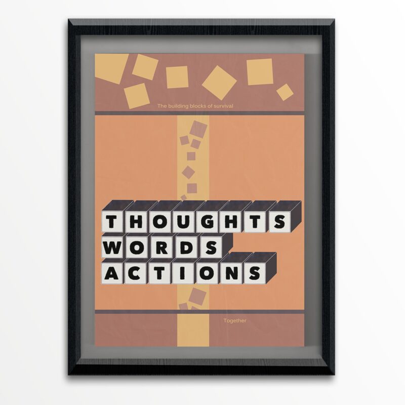 "The Building Blocks of Survival" - art print -11"x14"