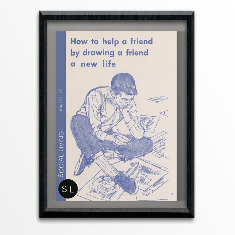 "Help A Friend" - art print -11"x14"