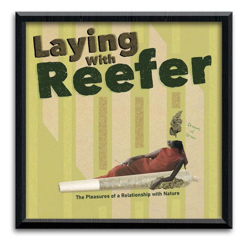 "Laying with Reefer #1" - art print -12"x12"