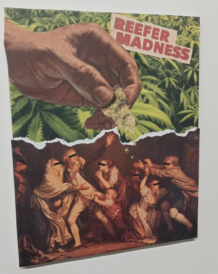 "Reefer Madness" - 18"x24" Original Collage