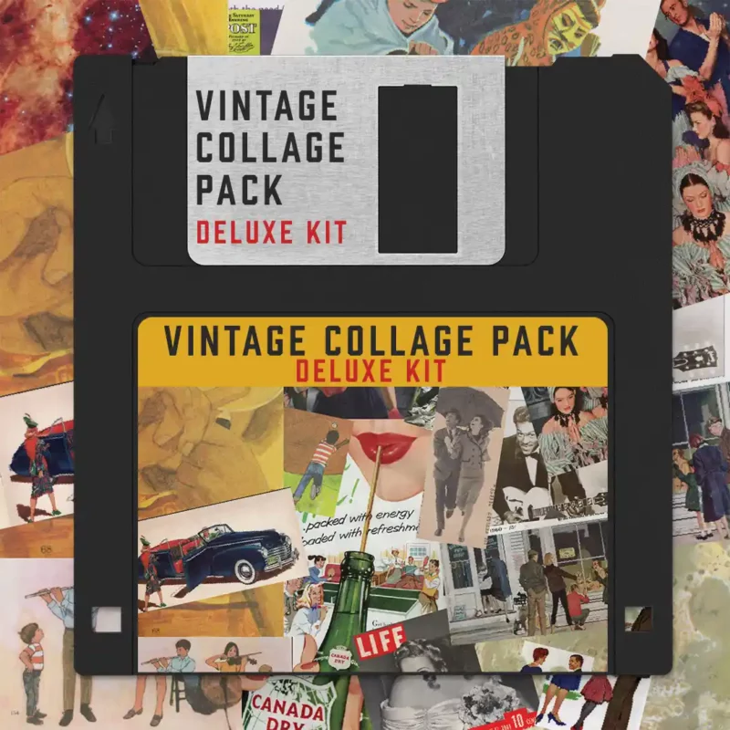 Many コラージュ Vintage-Collage-Pack_Digital-
