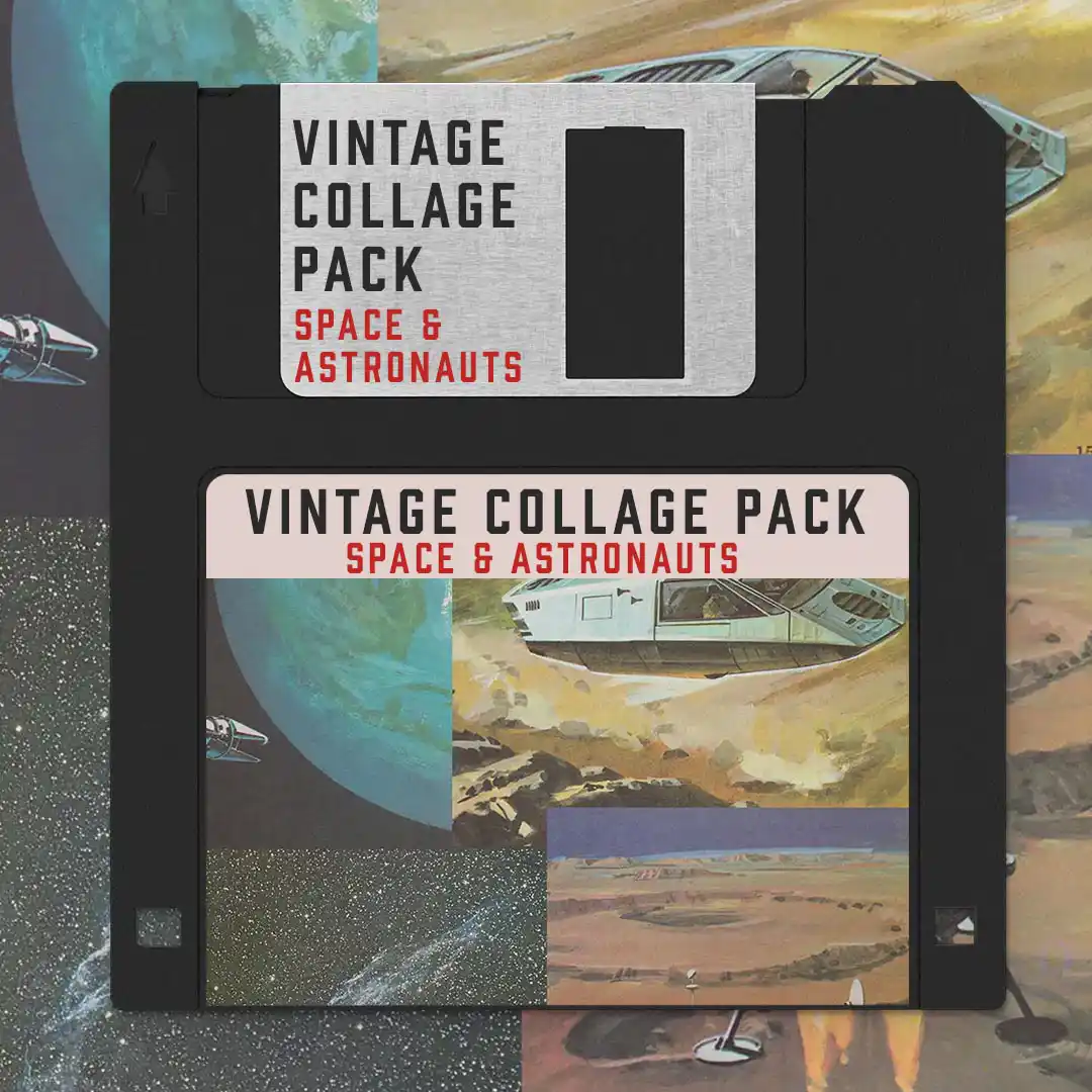 Vintage Collage Pack_Digital Product_mockup_space