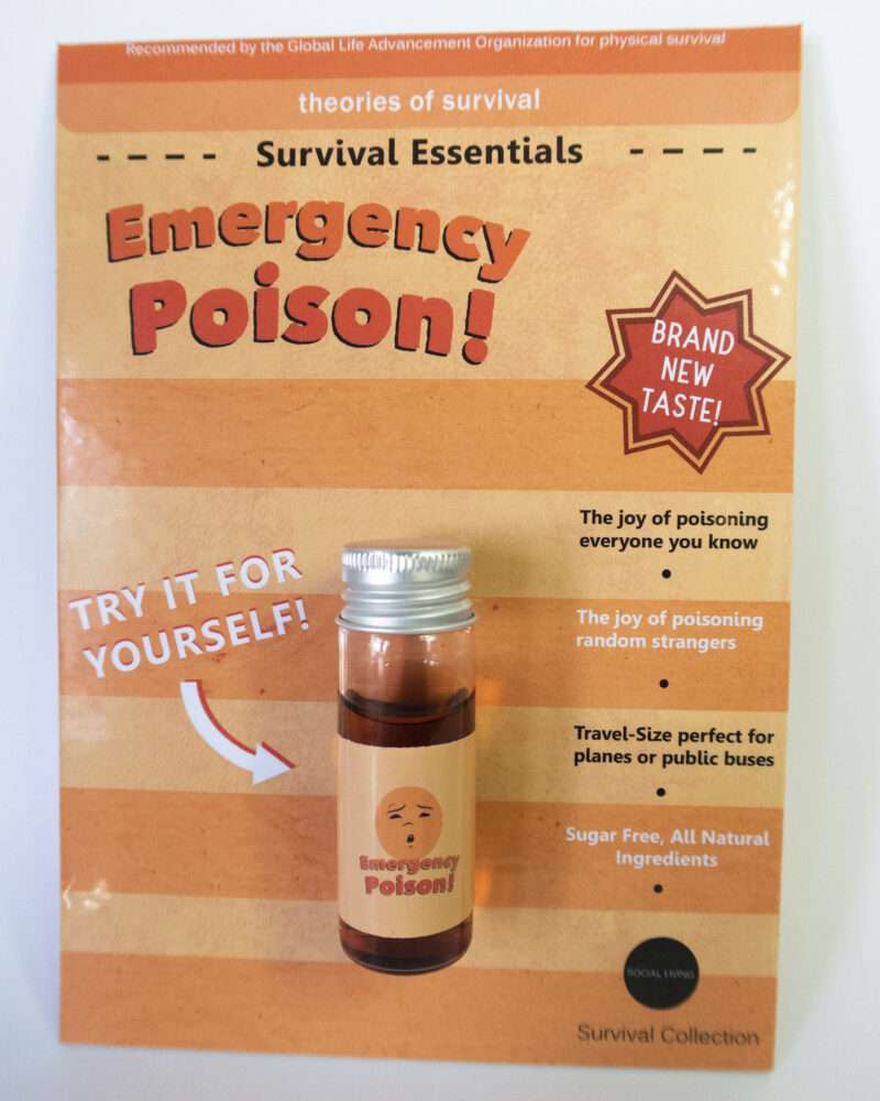 "Emergency Poison" Theories of Survival toy