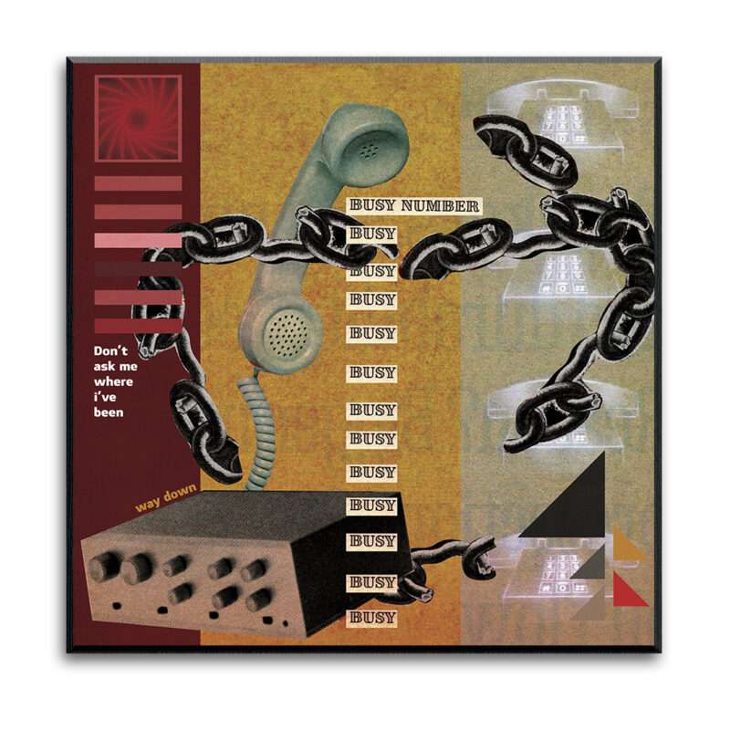 "Rotary Phone" - art print - 12"x12"