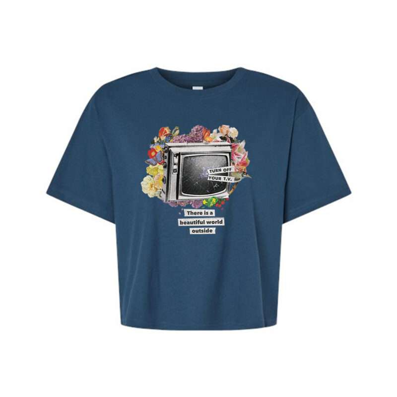 "Turn Off Your TV" Cropped T-shirt