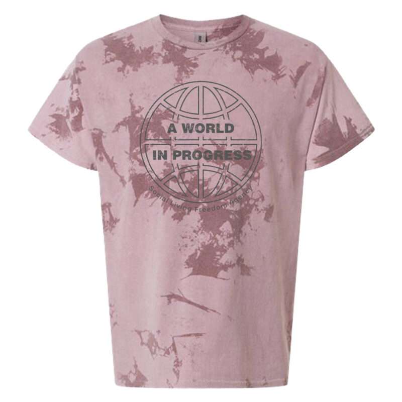 "A World In Progress" Tie Dye T-shirt