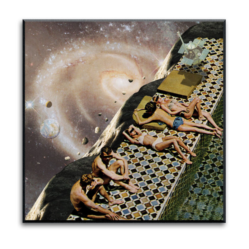 "Loungin on the moon" - art print