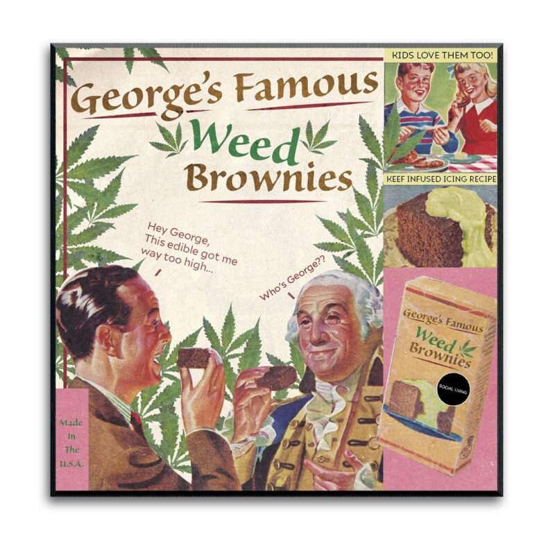"George's Famous Brownies" - art print