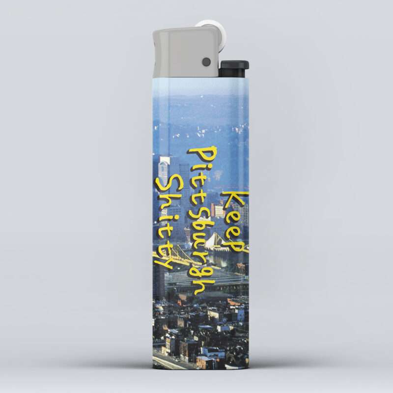 Keep Pittsburgh Shitty Lighter mockup