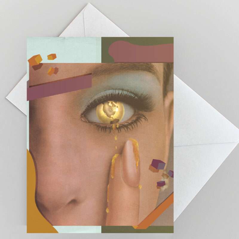"World In Your Eyes" - greeting card
