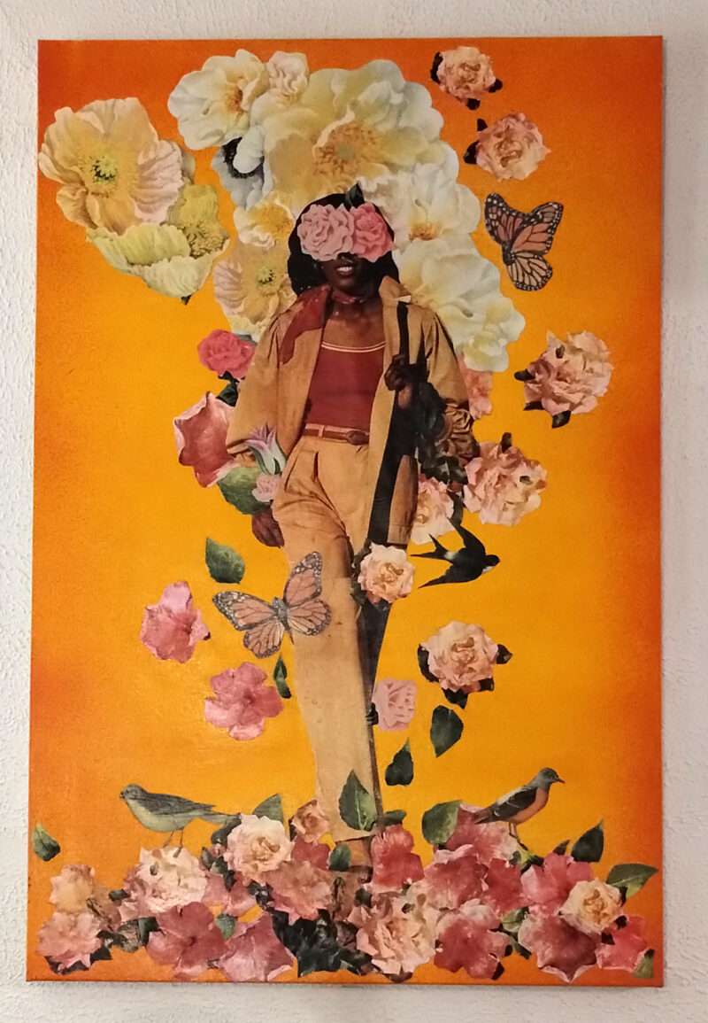 "Keep The Sunshine On Me" - 24"x36" Original Collage