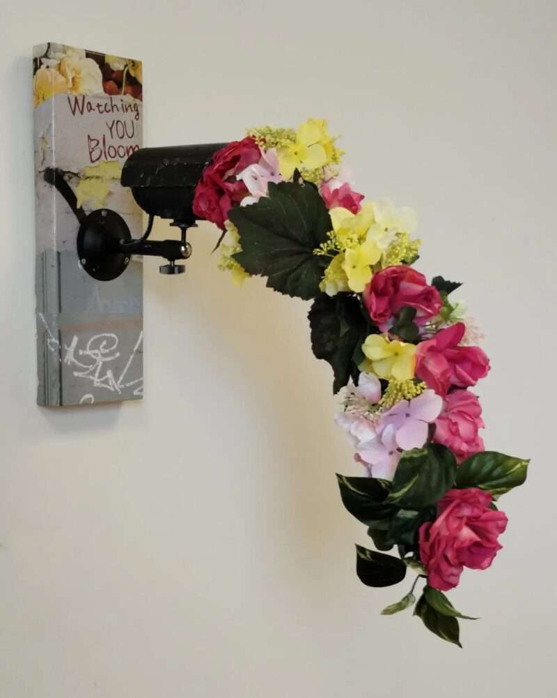 "Watching You Bloom" - 16"x18" Original Collage