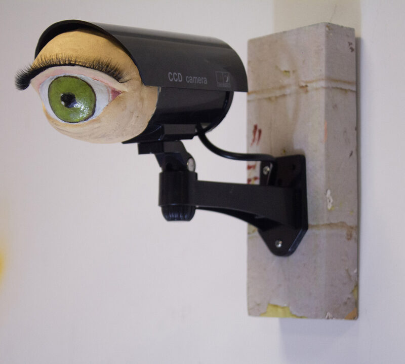 Gaze Surveillance Camera Sculpture