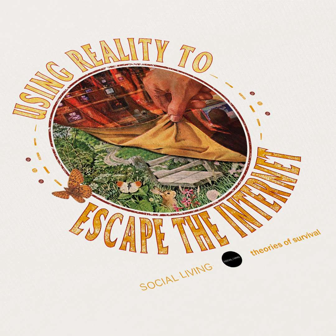 "Escaping The Internet" - Crewneck Sweatshirt - Image 2