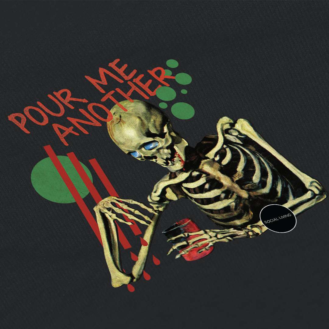 Pour Me Another_Social Living_Shirt_Front_Gray Product Photo alt