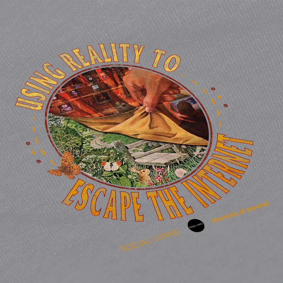 "Escaping The Internet" - Crewneck Sweatshirt - Image 4