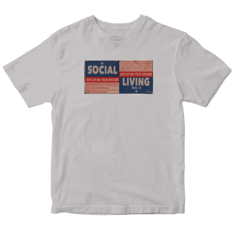 Give Up On Your Dreams_Social Living_Shirt_Heather Gray copy