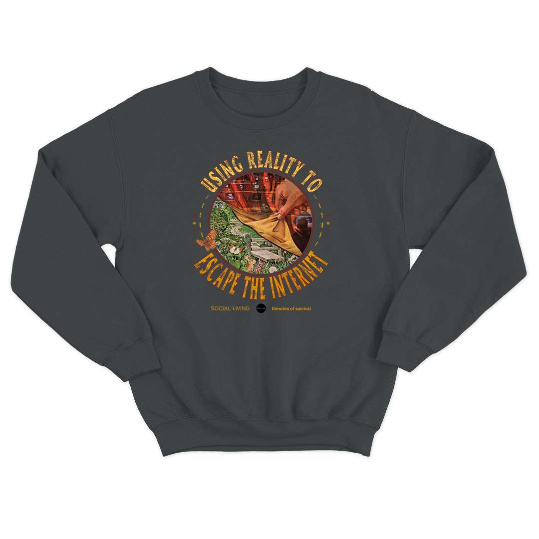 "Escaping The Internet" - Crewneck Sweatshirt - Image 5